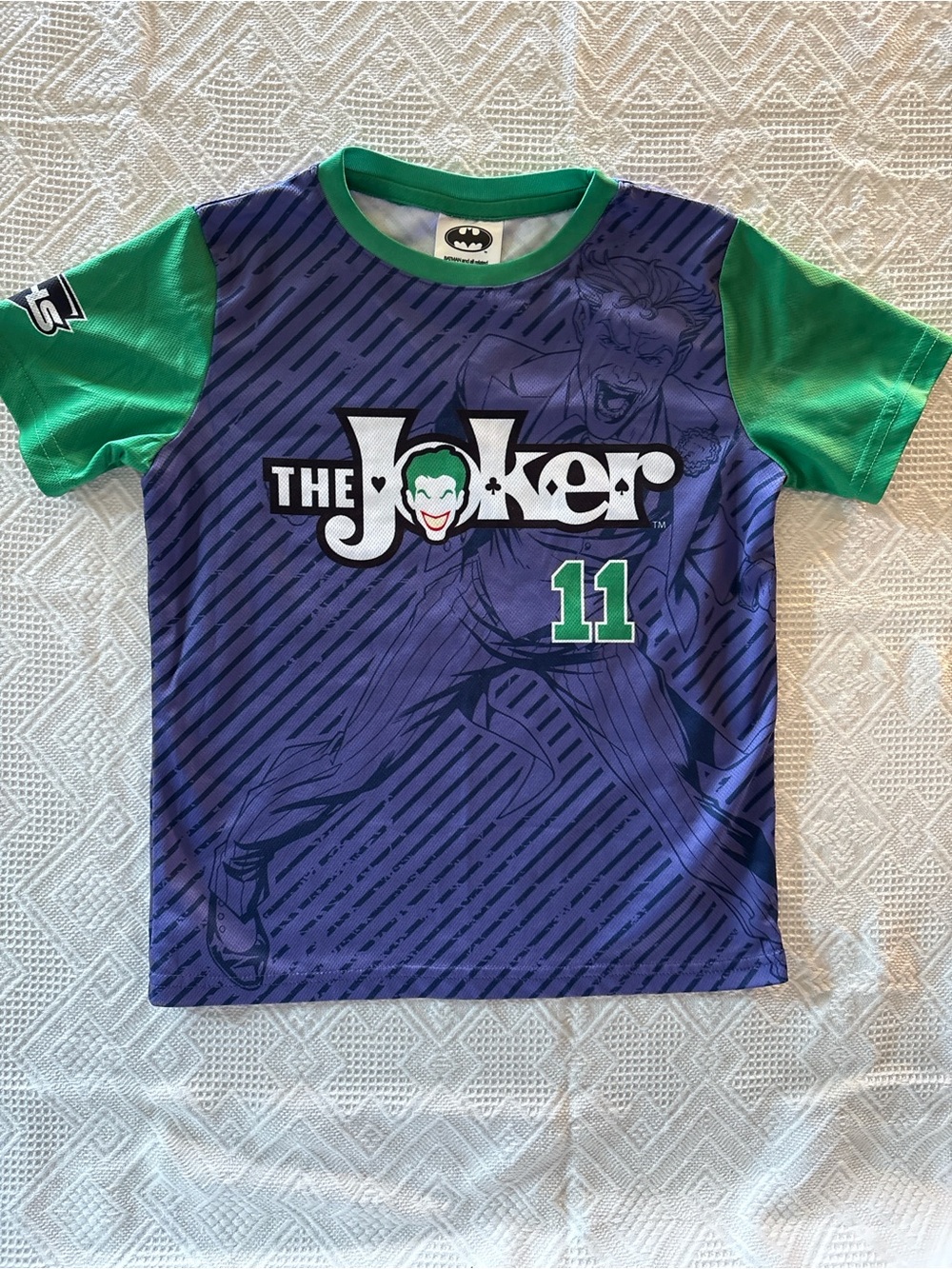 Batman The Joker Kids' Short Sleeve Tee - Purple & Green